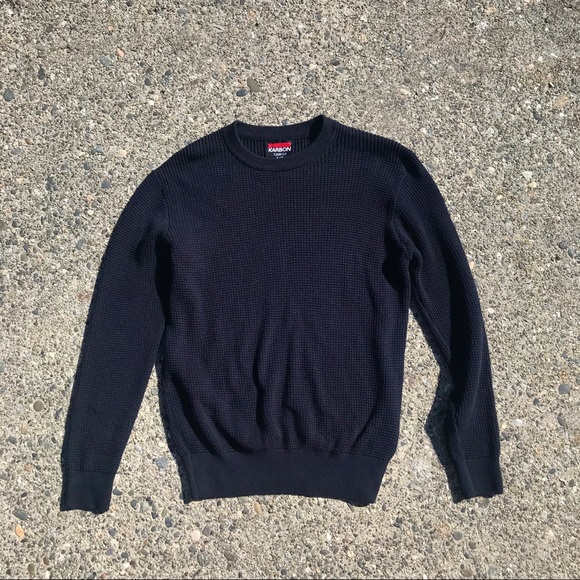 Karbon Navy Blue Knit Sweater - Picture 2 of 6